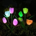 thumbnail image 4 of WDOplteas Luces Solares Decorativas para Exteriores  Tulipanes Impermeables  Luces Solares para Jardín (2 Piezas Amarillas), 4 of 9