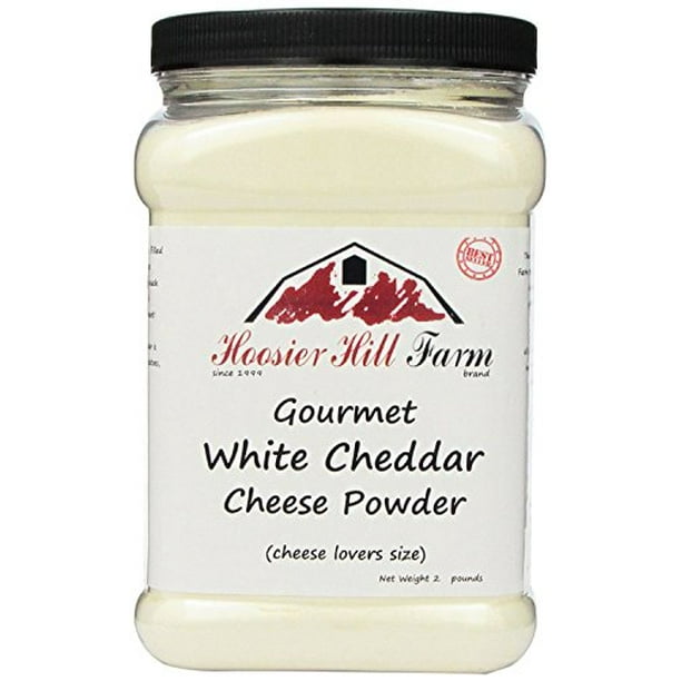Hoosier Hill Farm Gourmet White Cheddar Cheese Powder, Cheese Lovers, 2 lb plastic jar