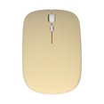 thumbnail image 2 of Ratón óptico para computadora, silencioso, recargable, inalámbrico, color amarillo, diseño ergonómico de modo dual de 2,4 G, 2 of 8