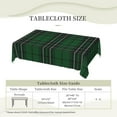 thumbnail image 6 of Rectangle Table Cloth, Scottish Clan MacLean Green Black Hunting Tartan Resistant Washable Tablecloth Decorative Table Cover for Dining, Indoor and Outdoor, 6 of 6