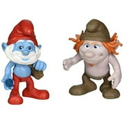 The Smurfs Grab Em's Papa & Hackus Figure, 2 Pack
