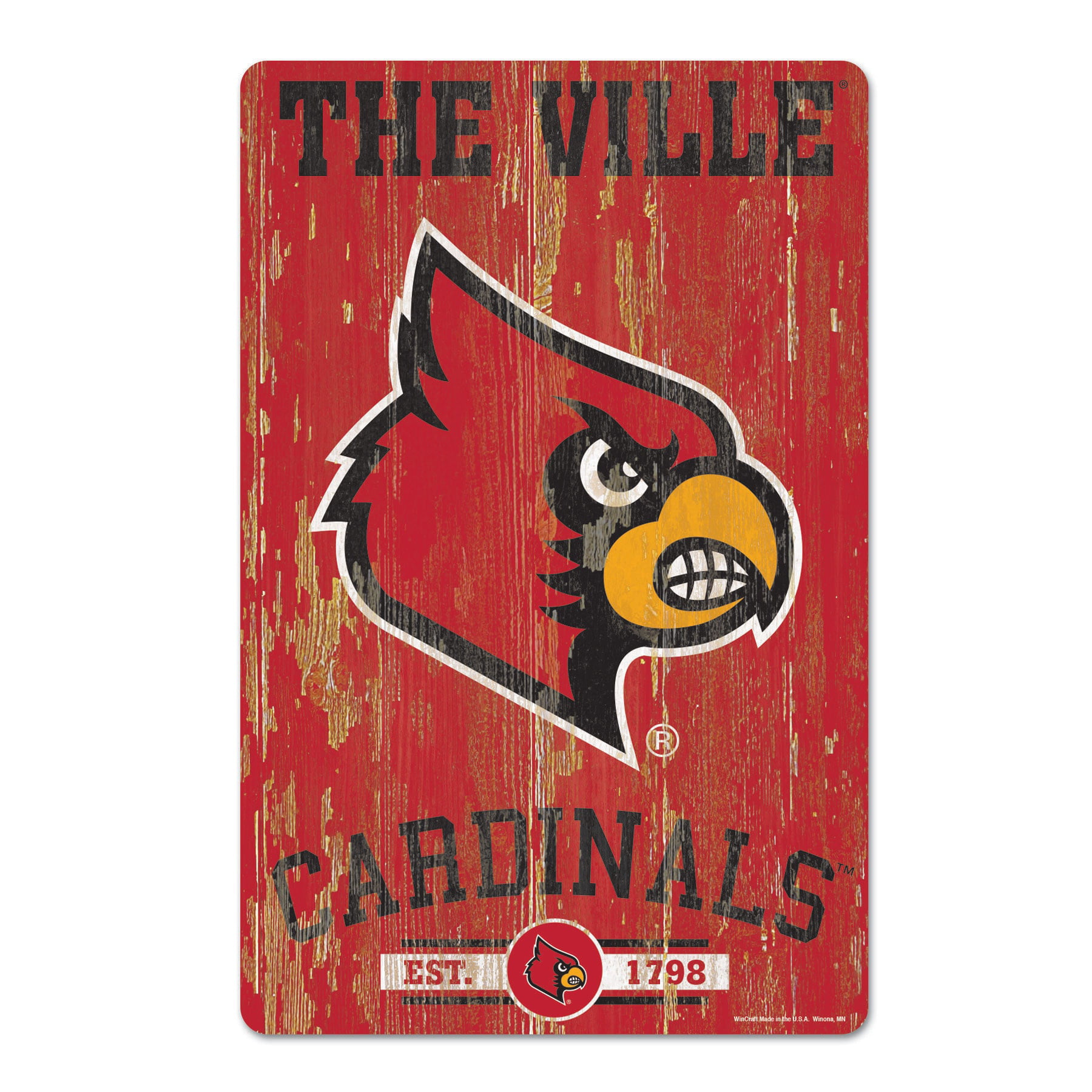 NCAA Louisville Cardinals The Ville Logo Quarter Ankle Socks Black Game Day Fan 