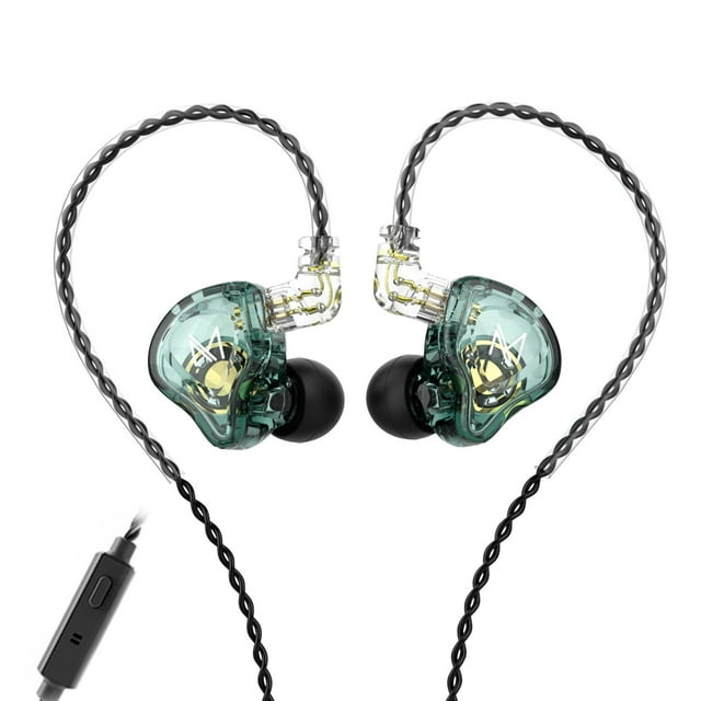1BA + 1DD Controlador de Híbrido HIFI Bass Auricular con micrófono
