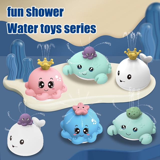 Juguete de baño para niños BuyWeekMX ducha rociador de inducción eléctrica estilo pulpo