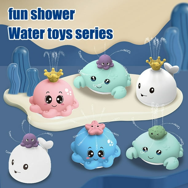 Juguete de baño para niños BuyWeekMX ducha rociador de inducción eléctrica estilo pulpo