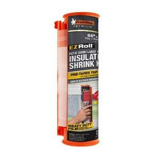 Frost King® EZ86CDS EZ Roll Heavy Duty Roll-on Patio Door Shrink Kit 84" x 112" Polyolefin Insulation Kit