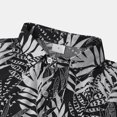 thumbnail image 2 of Camisas Manga Larga Hombre Camisa de Fashion Casual Top de gran tamaño solapa de manga corta Button Fashion Camisa impresa Camisa suave Casual (Black, M), 2 of 6