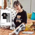 thumbnail image 1 of Conjunto de Pijama grande de manga corta para Mujer, ropa de dormir de punto de algodón con lunares, Pijama elegante para el hogar, 5XL, Verano, 1 of 4