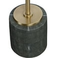thumbnail image 5 of Uttermost Laurier Faux Shagreen Iron and Glass Accent Table in Brass/Gray, 5 of 5