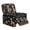 Halloween Skeleton Pumpkin, variant on HELLHERO Red Black Skull Recliner Covers, Washable Brushed 4 Pack Recliner Chair Slipcover, Polyester Spandex Blend for Single Seat Recliners in Living Room