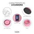 thumbnail image 4 of Procesadora Portátil Mini Vaso Licuadora Shaker Recargable Gaon Rosa, 4 of 5