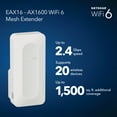 thumbnail image 2 of NETGEAR - AX2400 WiFi 6 Mesh Range Extender and Signal Booster, Wall-Plug, 2.4Gbps  (EAX16), 2 of 6