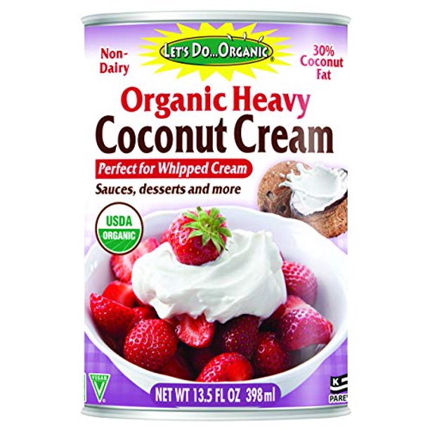 Let's Heavy Coconut Cream, 13.5 Ounce Can, White