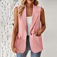 thumbnail image 1 of Puntoco Chaqueta Casual De Color Sin Mangas De Moda para Mujer Traje Pequeño De Negocios Chaqueta De Traje para Mujer Puntoco Puntoco-198, 1 of 6
