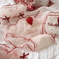 thumbnail image 5 of Sweet Styles Strawberry Print Breathable Mesh Panties Ruffle Trim Underwear Bowknot Briefs Intimates Lingerie for Women, 5 of 9