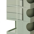 thumbnail image 4 of Table de Chevet Roulante à 3 Niveaux, Tiroir Rotatif, Plastique Résistant aux Impacts, Table de Chevet à Roulettes pour Chambre et Bureau, 4 of 5