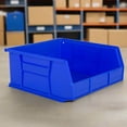 thumbnail image 4 of Hudson Exchange 11" x 11" x 5" (3 Pack) Plastic Stackable Storage Bin and Hanging Container, Blue, 4 of 4