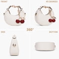 thumbnail image 3 of Bolso pequeño con asa superior JQWSVE de piel sintética para mujer, color blanco, 3 of 6