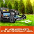 thumbnail image 6 of SENIX Self-Propelled Gas Lawn Mower Variable Speed 22" Cutting Blade 23" Cutting Deck, 163cc 4-Cycle, 3-In-1, 1-Step 6-Height Adjustment, 11" Rear Wheels, LSSG-H2, 6 of 11