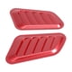 thumbnail image 3 of Etiqueta engomada del coche ABS decorativo flujo de aire entrada capó ventilación cubierta roja, 3 of 10