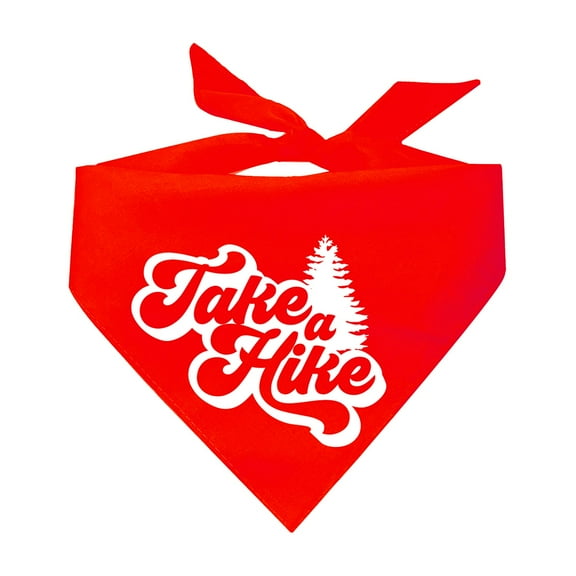 Take A Hike Triangle Dog Bandana (Assorted Colors)