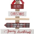 thumbnail image 3 of Adornos de mesa navideños, decoración de letrero de madera con Base para regalos, decoración del hogar, accesorio de diseño, 3 of 8