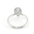 thumbnail image 6 of solitaire jewels 1.3CT Pear Moissanite Halo Engagement Ring For Women, 10K White Gold, 6 of 8