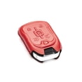 thumbnail image 3 of Vitodeco Genuine Leather Smart Key Fob Case Cover Protector with Leather Key Strap Compatible for 2015-2022 GMC Yukon, Yukon XL, Yukon Denali (6-Button, Red), 3 of 5