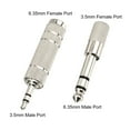 thumbnail image 2 of eBoot 4 Pieces Headphone Adapter 6.35 mm (1/4 Inch) Male to 3.5 mm Female and Audio Stereo Plug 3.5 mm Male to 6.35 mm (1/4 Inch) Female, 2 of 6