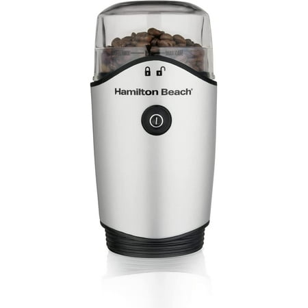

Hamilton Beach 4.5oz Electric Coffee Grinder For Beans Spices & More Stainless Steel Blades Silver (80350RV)