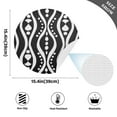 thumbnail image 2 of Ryvnso Balck and White Pattern Round Plate Mats Dining Table Placemat Set of 4 for Holiday Decoration, 2 of 7