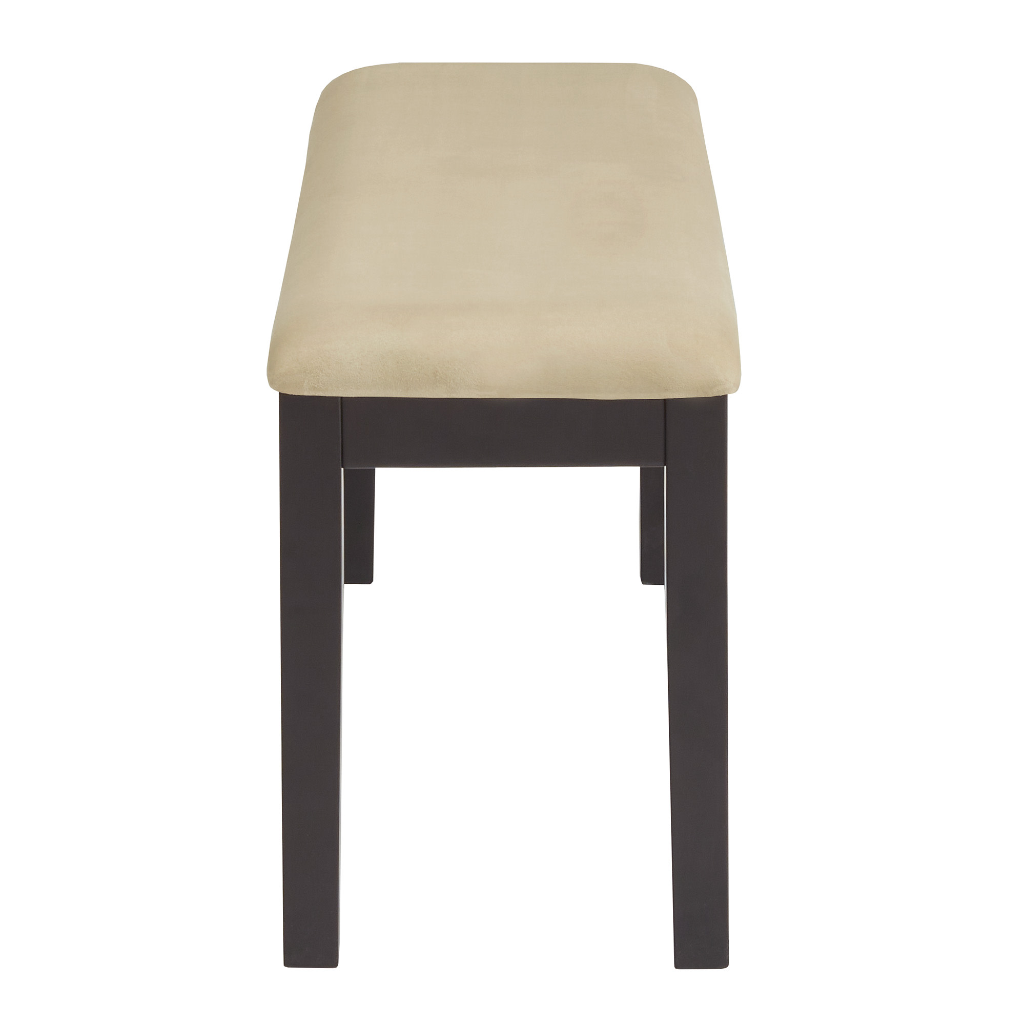 Weston Home Lexington Black Wood Dining Bench