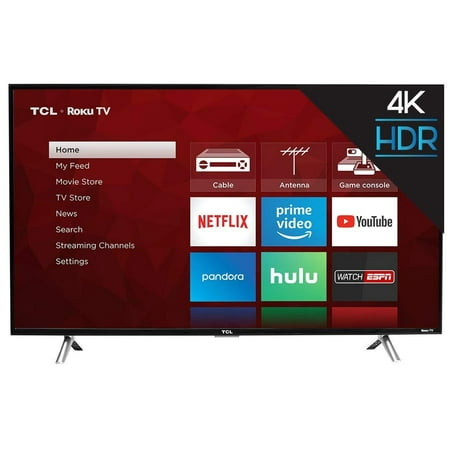 Refurbished TCL 49" Class 4K (2160P) Roku Smart LED TV (49S405)