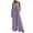 Purple, variant on AOOCHASLIY Womens Jumpsuits Summer Clothes Fashion Women Casual Cold Shoulder Jumpsuit Solid Button Suspender Jumpsuits Wide Pocket Leg Pant