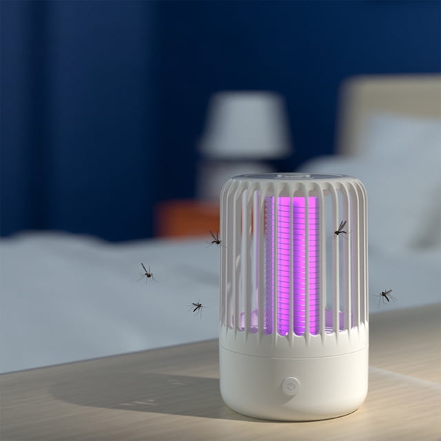 Fiudx Lámpara de Error, Bandeja para Insectos y Cepillo de Limpieza, Luz Azul Violeta, Repelente de Mosquitos Eficaz para Interiores y Exteriores, Ideal para Jardín, Patio y Camping, Tamaño 20 X 17 X