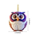 thumbnail image 3 of PEIBang Christmas Animal Hanging Decor,2D Acrylic Christmas Tree Owl Ornaments,Forest Animal Hanging Decorations for Home Party and Office, 3 of 6