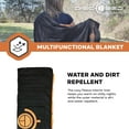 thumbnail image 4 of Disc-O-Bed Multifunctional Blanket w/Snap Fastener & Fleece Interior, Black, 4 of 12