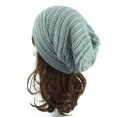 thumbnail image 2 of AWZXDE Women's Solid Color Knit, Winter Slouchy Cap for Casual Warmth Grey,One Size, 2 of 7