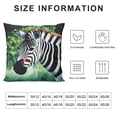 thumbnail image 5 of Patifu Zebra and giraffe print pillowcase for farmhouse home décor 22x22in, 5 of 5