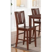 Wooden Imports Furniture BU-WC-MAH Buckland Counter Height Chair with Wood Seat - Mahogany