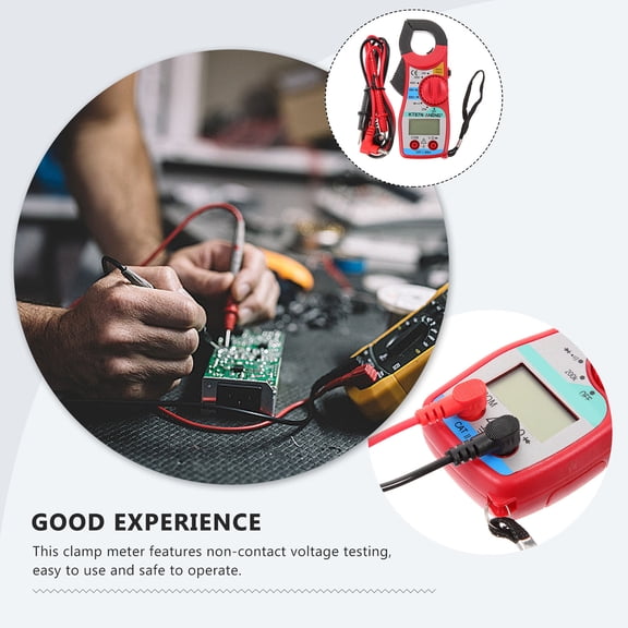 AURARMLET Digital Clamp Meter for Dc Current and Voltage Measurement with Safe ABS Build