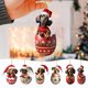 thumbnail image 1 of Fiudx Percha Navideña para Coche con Forma de Perro, Bonita Decoración Acrílica, Diseño Colorido Artesanal, Adorno para Coche o Oficina, Aire Refrescante, Ideal para Regalo Festivo, Tamaño 8 X 0,4 Cm, 1 of 5
