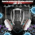thumbnail image 3 of Full Face Gas Mask Gas Masks Survival Nuclear and Chemical, Reusable Respirator Mask, 3 of 6