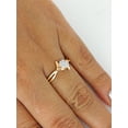 thumbnail image 4 of 10k Yellow Gold 1/7 Carat(ctw) Round Cut Natural White Diamond Shank Promise Engagement Ring for Women Wedding Birthday (Diamond Color: H-I, Clarity: I2, 0.14ctw) Ring Size-7, 4 of 4