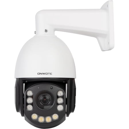 ONWOTE 20X Optical Zoom 4K PTZ PoE IP Security Camera, Auto Cruising& Human Tracking, AI Detection Trigger Color Night Vision, 360° Pan 95° Tilt, Two Way Talk, 262-328ft IR, Outdoor Commercial Camera