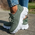 thumbnail image 6 of Walking Shoes Women,Women's Fashion Sneakers,Athletic Shoes Women,Womens Shoes Running Sneakers Tennis Non Slip Walking Gym Workout Athletic Comfortable Fashion saport Casual Shoe,Green,9, 6 of 8