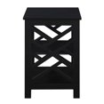thumbnail image 4 of Convenience Concepts Table d'Appoint Titan avec Étagères en Finition Bois Noir, 4 of 7