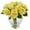 Yellow, variant on Nearly Natural 9 in. Rose Artificial Floral Arrangement in Elegant Glass Vase