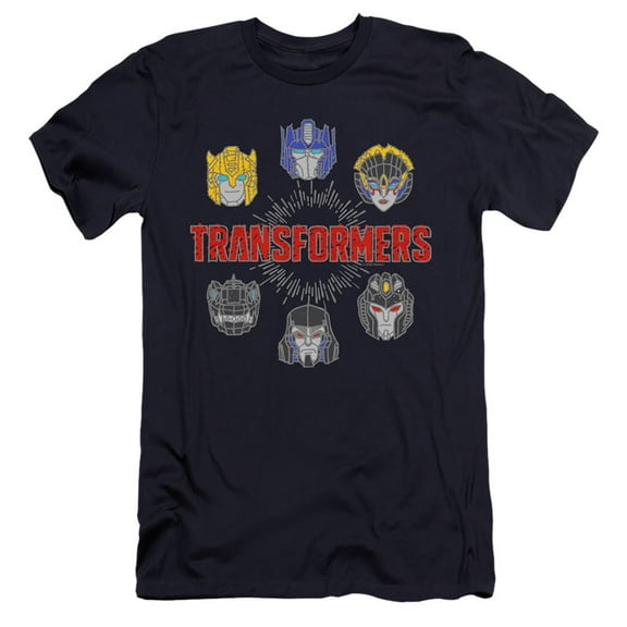 Transformers Robo Halo HBO S/S Adult 30/1 T-Shirt Navy