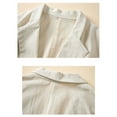 thumbnail image 6 of Baberdicy Women's Linen Blazer Jacket Lightweight Linen Suit Jacket for Women - Casual Long Sleeve Open Front Blazer - Spring Summer Office Coat (S-XXL) (White | M), 6 of 8